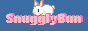 88x31 button that says SnugglyBun, with a rabbit atop of the text.